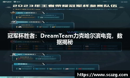 冠军杯胜者：DreamTeam力克哈尔滨电竞，数据揭秘